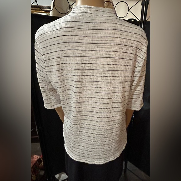 Apt 9 black and white mock turtleneck. Sz L - Picture 5 of 9